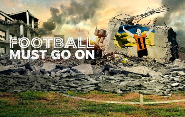 Official poster of the Football Must Go On documentary series