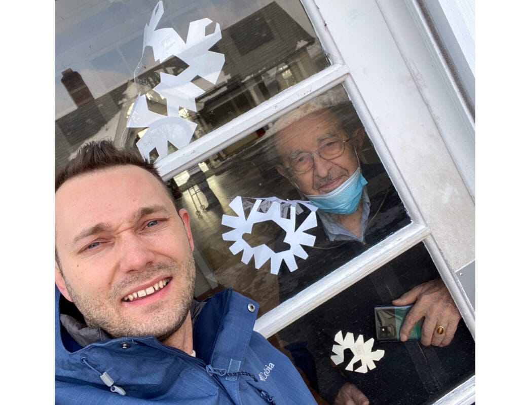 Volodymyr Mula & Lubomyr Romankiw at the St. Joseph's Adult Care Home